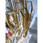 Machine de métallisation sous vide du tube PVD de tuyau de meubles d'acier inoxydable de chargement vertical pour la couleur d'or de Rose d'or