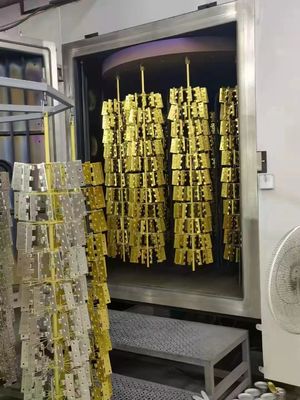 Système de revêtement PVD à haute efficacité avec brillance métallique vive et contrôle entièrement automatique pour bijoux en acier inoxydable et verre