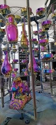 Machine de revêtement sous vide PVD à haut rendement pour tôles en acier inoxydable et pièces de meubles en acier inoxydable pour articles de cuisine