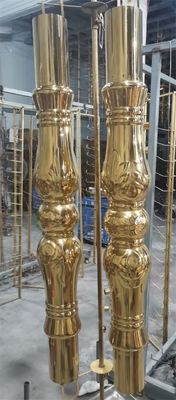 Machine de revêtement sous vide PVD pour tôles d'acier inoxydable, ligne de production de revêtement miroir décoratif doré pour ascenseur