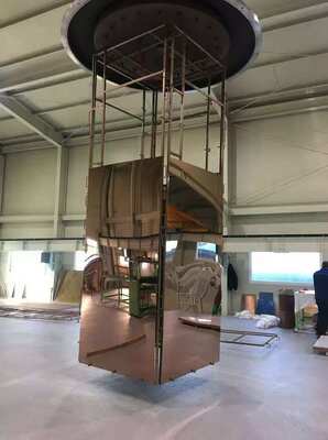 Machine de placage PVD longue durée avec technologie de couverture complète de la surface pour séparateurs de pièce en acier inoxydable