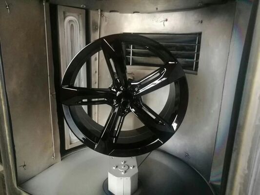 Machine de revêtement PVD multicolore personnalisée avec contrôle automatique complet et garantie d'un an pour l'amélioration de la surface de la roue automatique