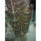 Fabricant en verre de machine de métallisation sous vide du cristal PVD de verrerie d'or à haute production de Foshan JXS