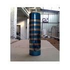 Équipement de revêtement de plasma de vide de tube de tuyau de moto de voiture d'acier inoxydable de grande capacité pour la couleur de bleu d'arc-en-ciel