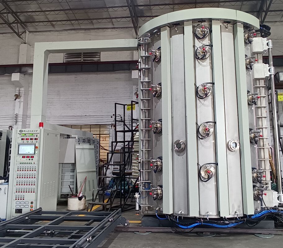 Machine de revêtement PVD résistant aux rayures de grande capacité avec contrôle automatique complet pour les écrans en acier inoxydable