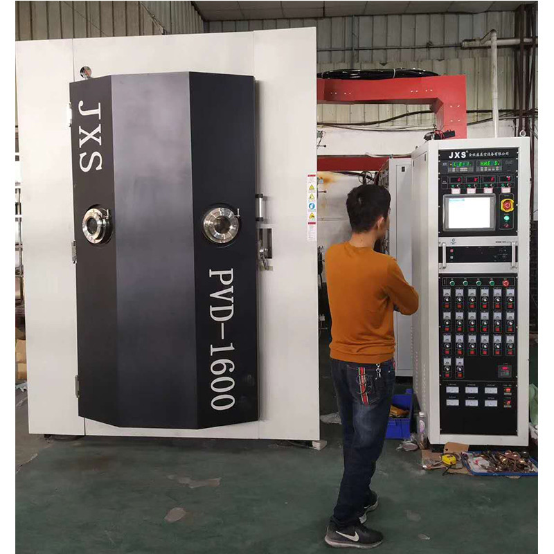 Machine facile de métallisation sous vide du pot d'échappement d'acier inoxydable de moto de voiture d'opération PVD pour la couleur bleue d'arc-en-ciel