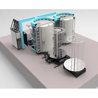 Un bon prix. Machine de revêtement titanique de nitrure d'ionisation de vide élevé du taux PVD pour le matériel d'éclairage de cadre de porte d'acier inoxydable en ligne