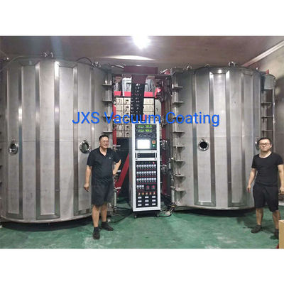 Un bon prix. Machine de revêtement titanique du vide PVD de double Ti à haute production de chambres pour de petites pièces de matériel de l'acier inoxydable solides solubles en ligne