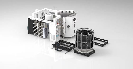 65KW synchronise la machine de revêtement de revêtement en verre de l'équipement PVD de téléphone portable